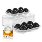 Large Silicone Ice Cube Tray - 2 5  Round Ice Balls For Whiskey   Cocktails