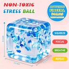 Nice Snowflake Cube Stress Ball Squishy Sensory Fidget Decompression Toy Gifts