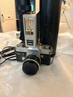 Canon Ft Ql 35mm Slr Camera W  Zoom Lens  Argus Cb3 Flash  Case  Sunshield Lot 