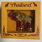 Thailand Metal Elephant Souvenir Red Nib