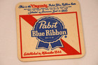 Lot 50 Pabst Blue Ribbon Pbr Beer Vintage Nos Cardboard Beer Coasters Matt Bar