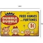 Tin Sign Double Bubble Gum Sign Vintage Look Retro Metal Tin Sign Gum D  cor