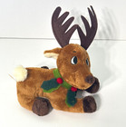 Dan Dee Reindeer Christmas Plush Brown Stuffed Animal 6 