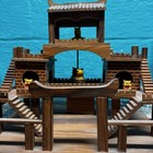Handmade Wooden Music Box With Spinning Bears Unknown Origin 