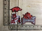  3  Arkansas Razorbacks Logo   Mascot Embroidered 3in Iron   Sew-on Patch Vintag