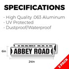 Abbey Road Street Sign  2 Pack  Plastic Metal Road Sign News Great Uk Song