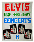 Rare Elvis Presley 1975 Original 1st Print  Las Vegas Hilton Concert Aor Poster