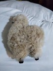 Very Soft 8  Plush Toy Doll Alpaca With Real Alpaca Fur- Quality Made