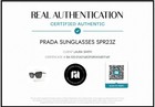 Prada Sunglasses Spr23z 16k-5s0 Black Butterfly Frames Dark Gray W case Nwt