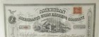 1868 American Merchants Union Express Co  Fargo Signed Stock Certificate 