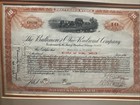 Baltimore And Ohio Railroad Company Stock Certificate 1935 Matted And Sealed