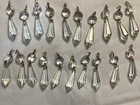 Vintage Drop   Button Crystal Chandelier Prisms Crystal Lot Of 20