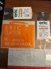 Eric Clapton Foreign Show Access Pass Ticket Stubs Promo Items