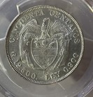     1931 B Colombia 50 Centavos Pcgs Ms62   silver Coin