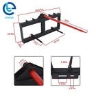 Heavy Duty 3000lb Attach 49  Hay Bale Spear Skid Steer Tractor Loader Quick Tach