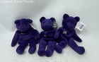 Salvino s Bamm Beano s Mark Mcgwire  25 Purple Collectible Plush Bears Set 6 Pcs
