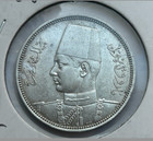 Egypt 3 Silver Coins 5 Piastres 1939  2 Piastres 1942  2 Piastres 1929