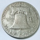 1961-d Franklin Half Dollar  90  Silver Very Fine Details  9935