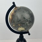 Vintage Style World Globe With Metal Base - Decorative Desk Globe