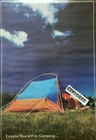 Vintage 1980  expose Yourself To Camping   Pin Up 31 x21 Poster Nos