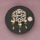 Einar Modahl Sterling Silver Vintage Norway Large Solje Wedding Bridal Brooch