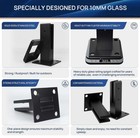 Lukloy Heavy Duty 10mm Glass Railing Spigot  10 Pack