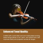 4 Set Violin Strings Full Size 4 4  Universal Steel Core Strings G-d-a-e With Ni