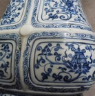 Unique Chinese Collectable Art Hand Blue White Porcelain Flowers Plants Vase