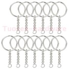 Metal Keychain Carabiner Clip Keyring Key Ring Chain Clips Hook Holder Silver