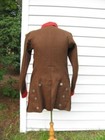 Revolutionary War Continental Army Brown Wool Coat     Red Facings Repro