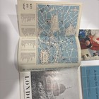 Vintage London britain Tourist Maps Underground And Bus Routes 1950   s-60   s