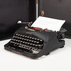 1947 Remington Rand Deluxe Model 5 Vintage Portable Typewriter   Case -tested-