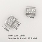 Bikini Rhinestone Fasteners Front Bra Closures Replace Making Hardware 1 2 