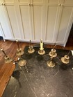 Great Pair Of Vintage Original Mantle Mount Electric Candelabra Fixtures