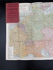 Authentic 1914 Antique Wwi War Map Of Europe      the Literary Digest 