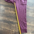 Victoria Secret Pink Maroon Jogger Pants Drawstring Zip Pocket Lounge Size Xl