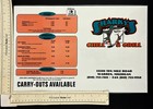 1990s Warren Michigan Sharky s Chill   Grill Closed Restaurant Vintage Menu