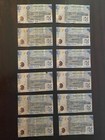 Foreign Money Lot  Unc  Mexican Pesos Paper Bank Notes 12 Pieces