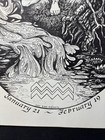 1970s Astrology Print Aquarius Judy King Rieniets