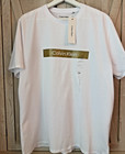 Calvin Klein Ck Mens Gold Logo Short Sleeve T-shirt Size L - Brand New W Tags
