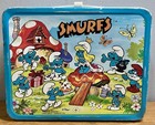 1983 King-seeley Smurfs Metal Lunchbox And Thermos