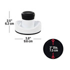 Air Hockey Accessories Set 2 White Pushers 4 Black Pucks  8 Replacement Pads  Fi