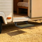 D-type Single-layer Camping Car Steps  Manual Step Rv Pedals Black Without Light