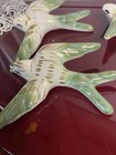 Wall Art Hanging Flying Swallows 3d Retro Mcm Green Vintage