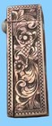 Vintage 800 Silver High Etched Detail With Blue Cabochon Stone Lipstick Case Wor
