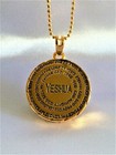 Gold Plated Yeshua Medallion Names Of God Pendant Necklace