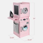 Best Choice Products Pretend Play Kids Wooden Washer Dryer Set Laundry