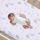 Lambs   Ivy Sea Dreams Soft White 100  Cotton Nautical Ocean Fitted Crib Sheet
