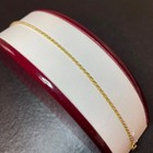 Solid Diamond Cut Rope Chain 10in Anklet 14k 925 italy new