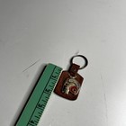 Vintage Los Angeles Rams Nfl Keychain Brown Leather Fob Retro Helmet Logo